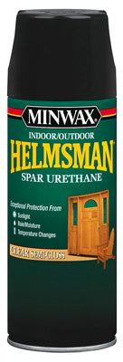 Minwax Indoor/Outdoor Helmsman Spar Urethane Finish 11.5 OZ SPRAY - SEMI-GLOSS - CLEAR 11.5OZ