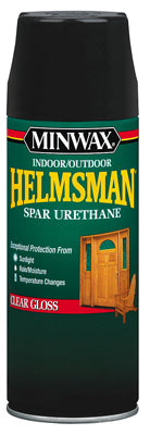 Minwax Indoor/Outdoor Helmsman Spar Urethane Finish 11.5 OZ SPRAY - GLOSS - CLEAR 11.5OZ