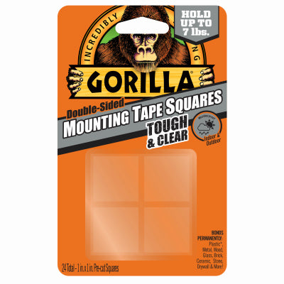 Gorilla Glue 1 in. Mounting Tape Squares - 24 Count
