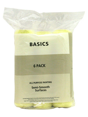 Master Painter 9 in. x 3/8 in. Paint Roller Covers - Nap - 6 PACK 9X3/8IN