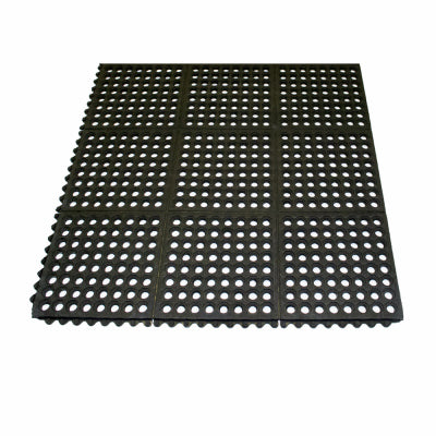 Quality Rubber Rubber Ring Wash Rack Mat - 3 Ft. X 3 Ft.