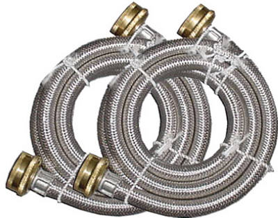 Homewerks 60 In. Washing Machine Hose - Stainless Steel - 2 Pack