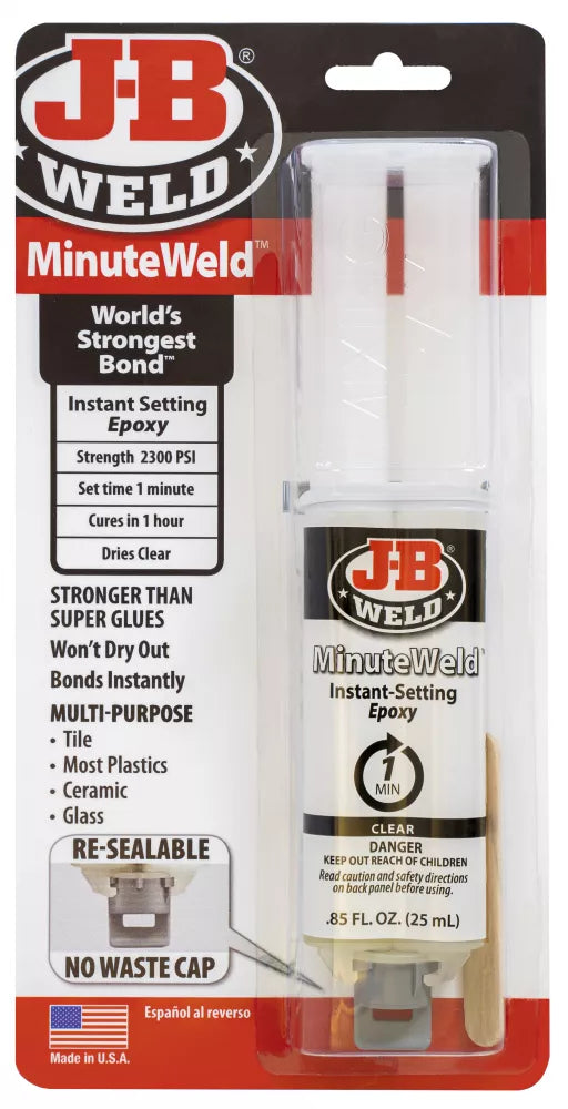 J-B Weld MinuteWeld Syringe, 25ml