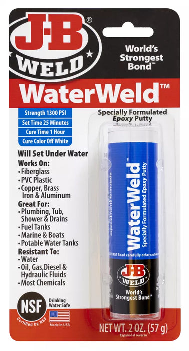 J-B Weld WaterWeld Epoxy Putty, 2oz