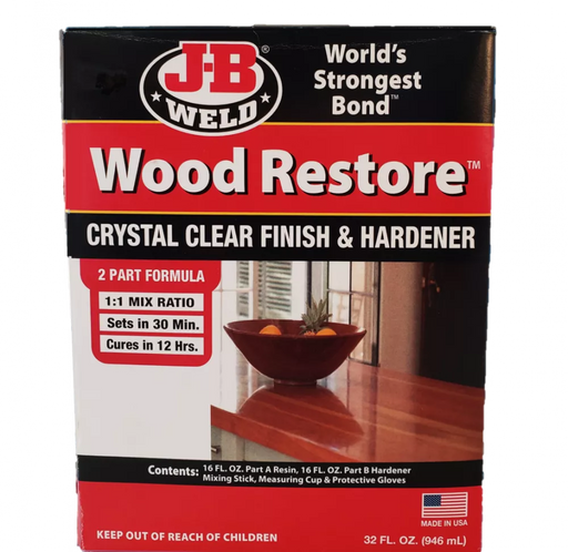 J-B Weld Wood Restore Premium Liquid Epoxy, 32oz