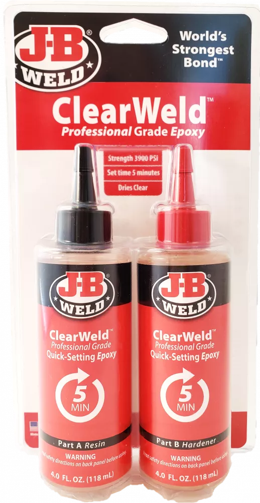 J-B Weld ClearWeld Professional Size, 8oz