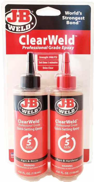 J-B Weld ClearWeld Professional Size, 8oz