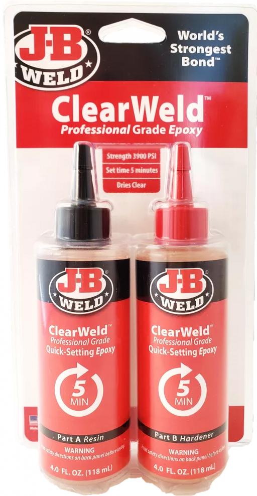 J-B Weld ClearWeld Professional Size, 8oz