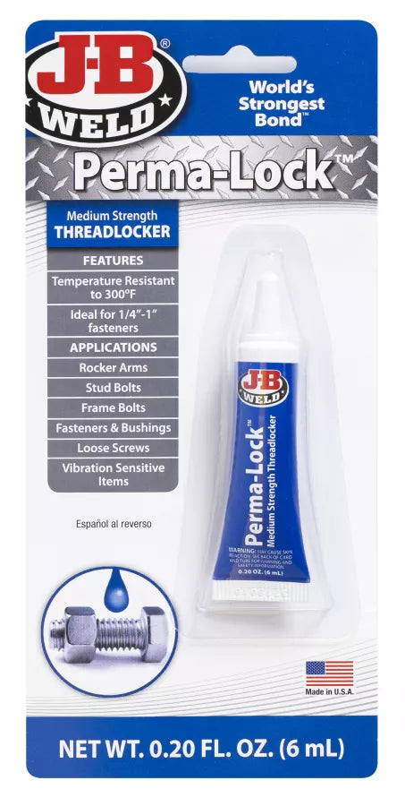 J-B Weld Perma-Lock Blue Threadlocker BLUE