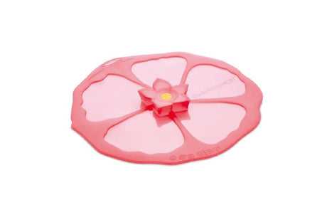 Charles Viancin Pink Silicone 8 Inch Hibiscus Lid