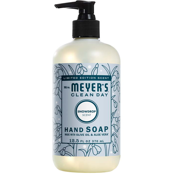 Mrs. Meyers Snowdrop Liquid Hand Soap 12.5OZ SNOW_DROP