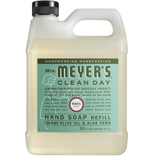 Mrs. Meyers Basil Liquid Hand Soap Refill 33OZ BASIL
