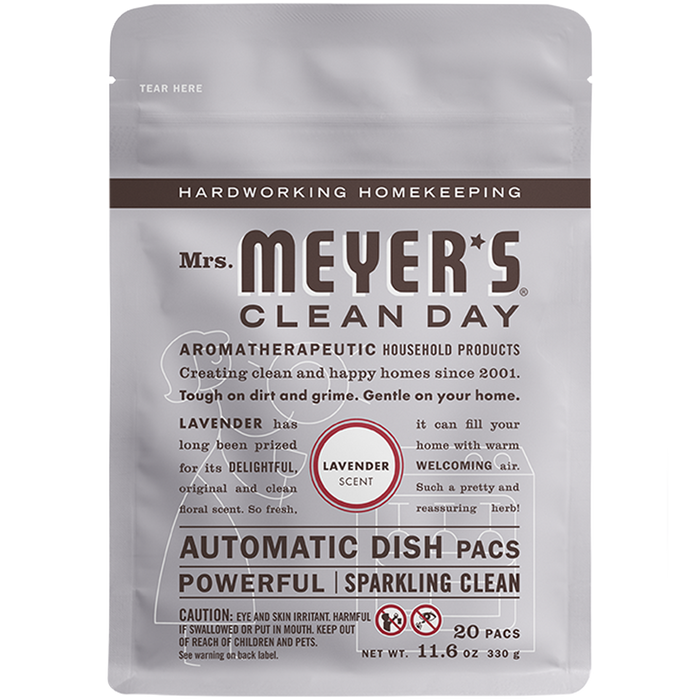 Mrs. Meyers Lavender Automatic Dish Pacs 20CT LAVENDER