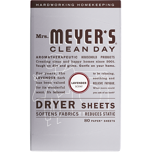 Mrs. Meyers Lavender Dryer Sheets 80CT LAVENDER