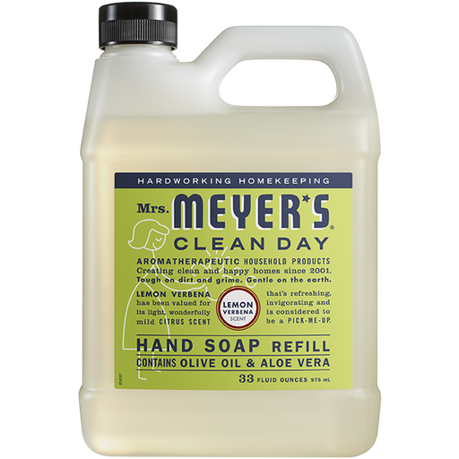 Mrs. Meyers Lemon Verbena Liquid Hand Soap Refill 33OZ LEMON