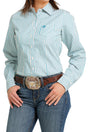 Cinch Women's Button-Down Long Sleeve Stripe Western Shirt / Multi