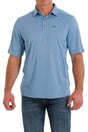 Cinch Men's Arenaflex Short Sleeve Polo Shirt / Light Blue