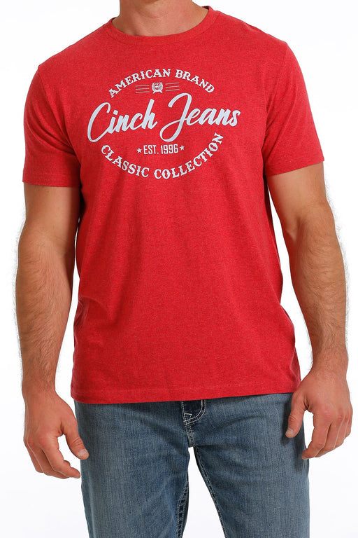 Men's Cinch Jeans American Brand Classic Collection Tee / Red