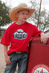 Boy's Cinch Western Tee / Red