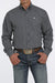 Cinch Men's Geometic Print Button-Down Long Sleeve Western Shirt / Navy