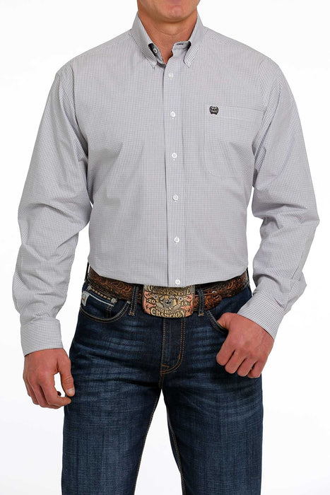 Cinch Men's Plaid Button-Down Long Sleeve Western Shirt