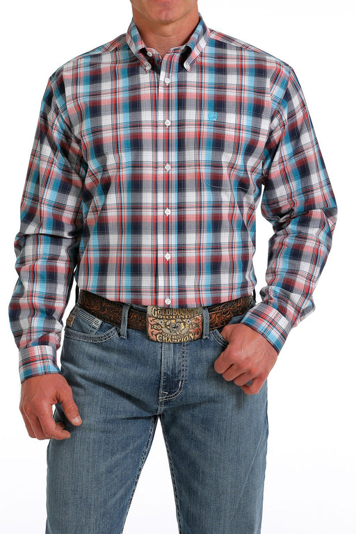 Cinch Men's Plaid Button-Down Long Sleeve Western Shirt / Multi