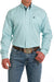Cinch Men's Stripe Tencel Button-Down Long Sleeve Western Shirt / White