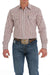 Cinch Men's Modern Fit Button-Down Long Sleeve Western Shirt / White