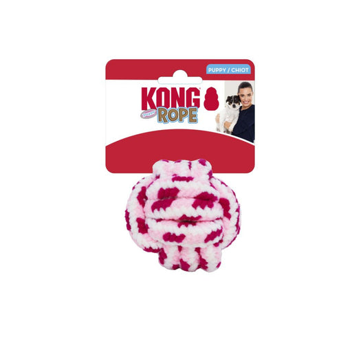Kong Rope Ball Puppy Toy, Large PINK