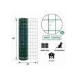 Garden Zone Garden Craft Vinyl Fence, Green, 36in x 50ft, 2in x 3in Mesh GREEN