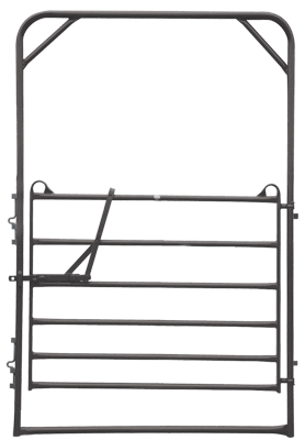 Priefert Premier Bow Gate, 9ft Tall x 6ft Wide, Pin Connection GY
