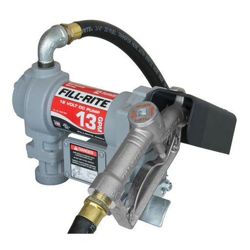 Fill-rite 12v Dc 13gpm Standard-duty Fuel Transfer Pump With Manual Nozzle