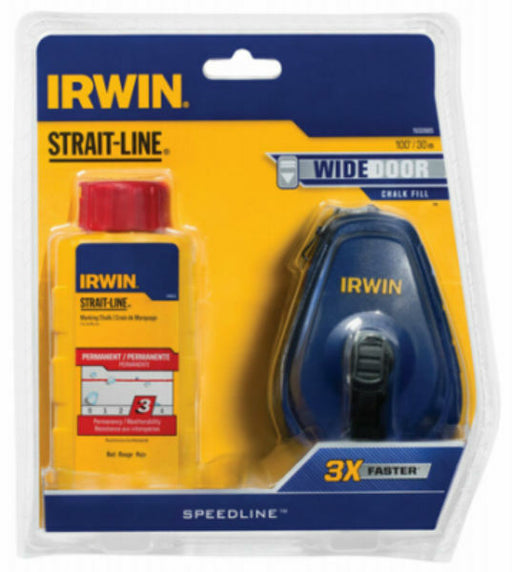 IRWIN INDUSTRIAL TOOL SPEED-LINE Reel & Chalk Combo - RED RED /  / 4OZ