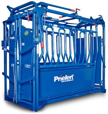 Priefert Heavy Duty Squeeze Chute with Model HG91 Headgate