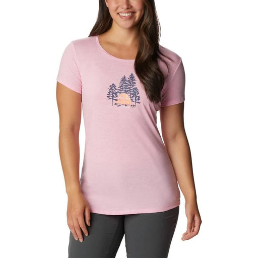 Columbia Women's Daisy Days Graphic T-Shirt Wild Rose Heather/Best Site Graphic