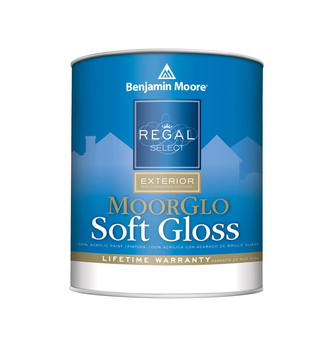 Benjamin Moore QT MOORGLO Regal Select Exterior Paint - Tintable Soft Gloss / PASTEL_BASE