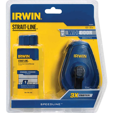 IRWIN INDUSTRIAL TOOL SPEED-LINE Reel & Chalk Combo - BLUE