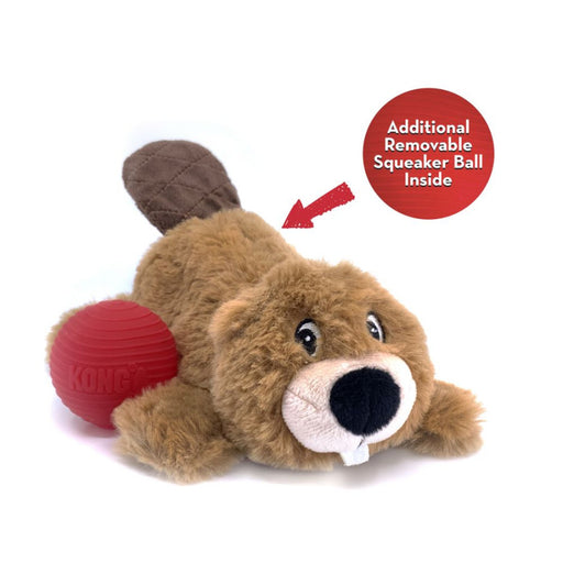 Kong Cozie Pockets Beaver Dog Toy, Medium