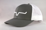 Kimes Ranch Weekly Trucker Cap CHARCOAL_WHITE