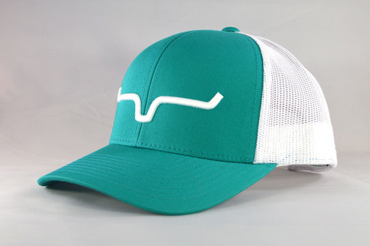Kimes Ranch Weekly Trucker TEAL/WHITE