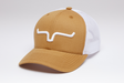 Kimes Ranch Weekly Trucker Caps CAMEL_BLACK