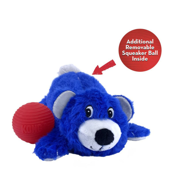 Kong Cozie Pockets Bear Dog Toy, Medium